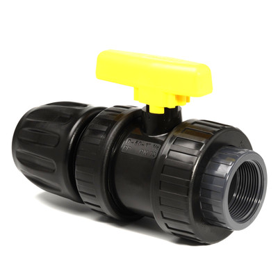 MDPE KOMPRESSION AUF PVC BSP DOPPELVERSCHRAUBUNG KUGELHAHN - (20 MM BIS 63 MM )