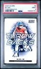 2025 Score Bo Nix Throwbacks #6 PSA 9 MINT