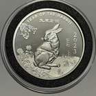 Chinese Year of the Rabbit Zodiac Sign Coin 1 Troy Oz .999 Fine Silver Round 999