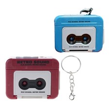 Personalizes Voice Message Keychain Retro Music Player Style for Anniversaries