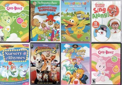 Children's Lot of 8 Animated DVDs