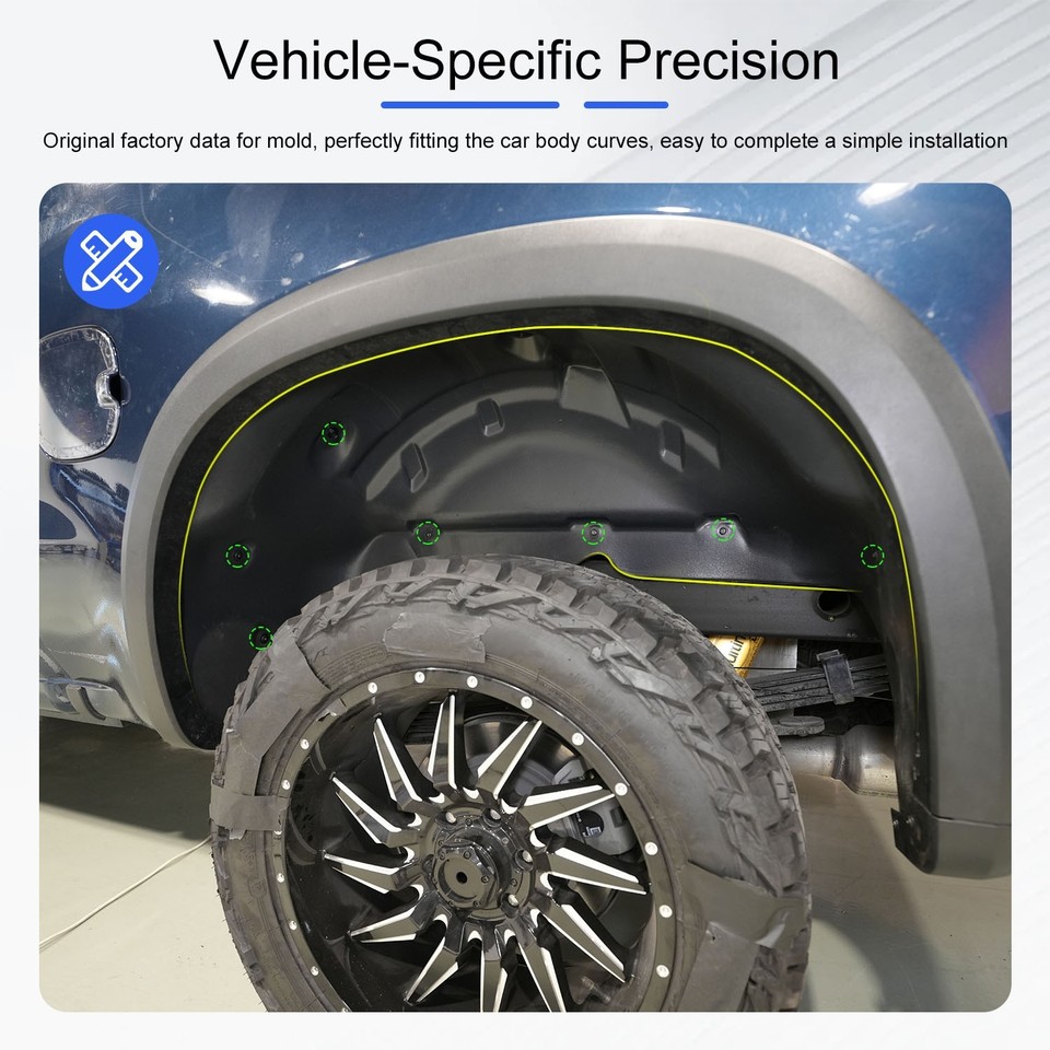 Wheel Inner Fender For 2019-2026 Chevy Silverado 1500 Rear Wheel Well Guard Tire Inner ...