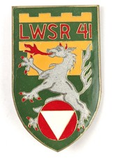 Austria, troop body badge "Landwehstammregiment 41", dimensions 35 x 65 mm
