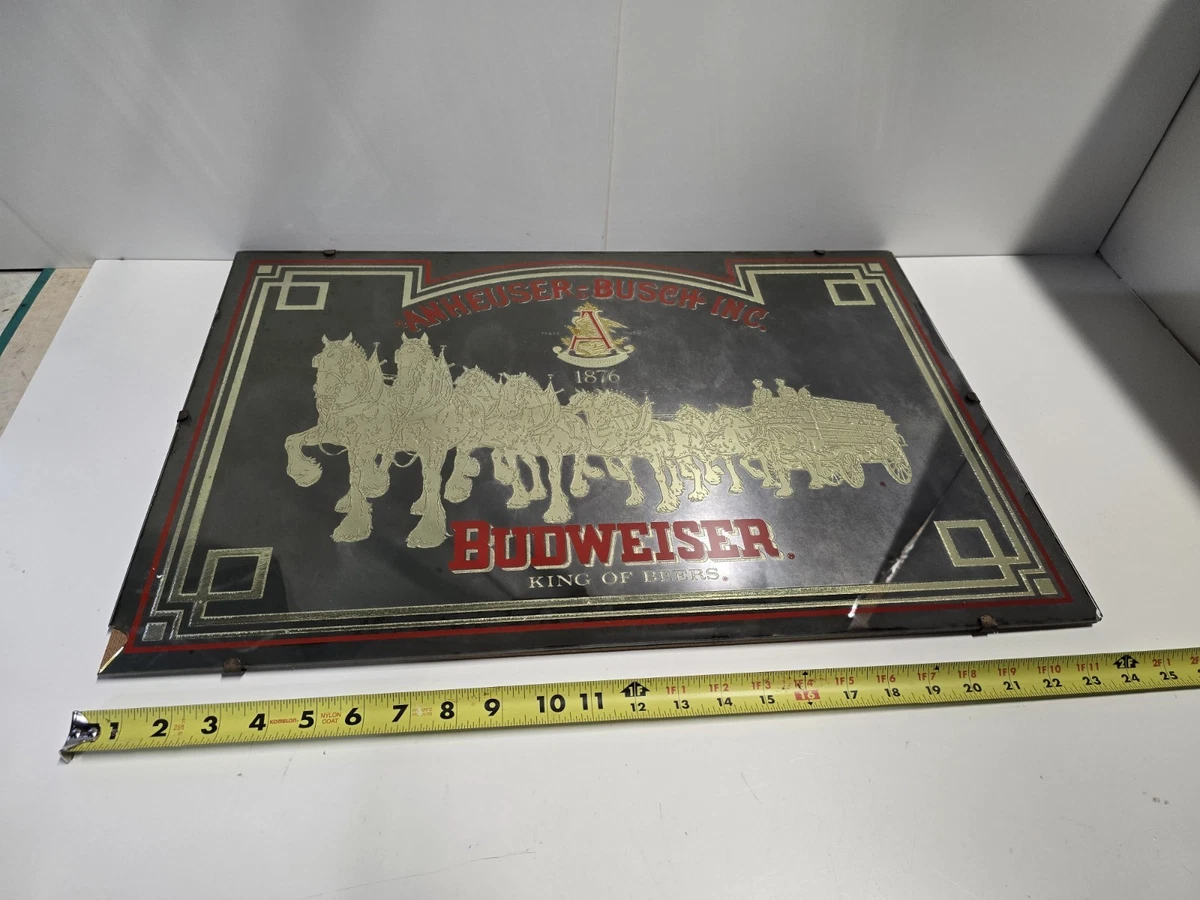 Anheuser Busch Mirror In Collectible Budweiser Signs & Tins for
