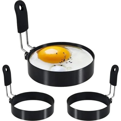 Professionelle Edelstahl Ei Brat Ring Antihaft Runde Pfannkuchen Form