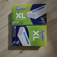 Swiffer Sweeper XL Dry Sweeping Cloth Pads Multi Surface 16ct 2 boxes