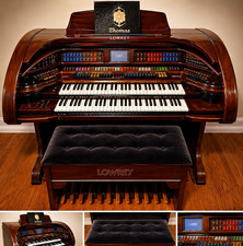 Lowrey Royale U500 Electric Organ 61 Keys Touchscreen Floppy Drive Bench