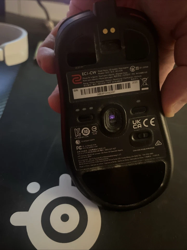 BenQ Zowie EC1-CW Esport Gaming Maus, Ergonomisch, Wireless, Schwarz - Bild 2 von 2