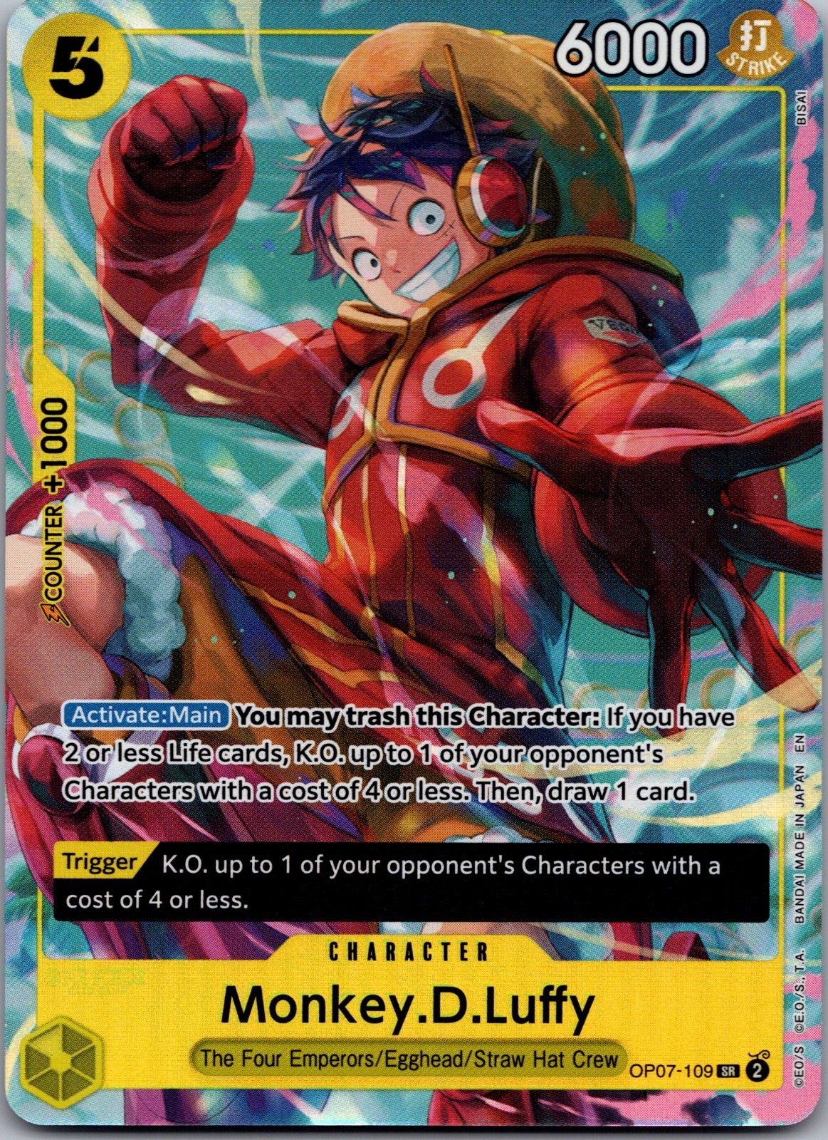 Monkey.D.Luffy (Illustration Box Vol.3) OP07-109 One Piece Promo Foil NM A83