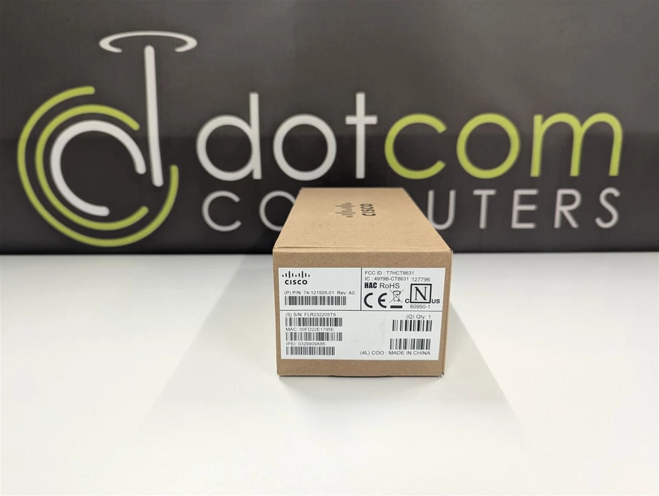 Cisco 6825 Cordless DECT Bundle CP-6825-3PC-BUN-NA Handset + Base Brand New - Image 4 of 4