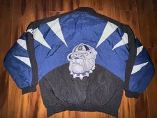 Vintage 90s Georgetown Hoyas Apex One Sharktooth Style Winter Jacket M RARE