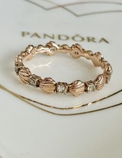 💝 PANDORA Rose Gold Ring Size 58 💖 Wonderful Gift 🎁 