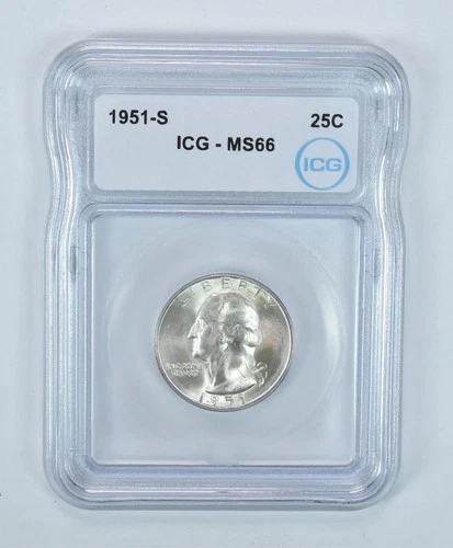 1951-S Washington Quarter MS66 ICG *6924