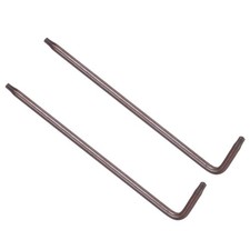 Image of 2pcs Tamper Proof Torx Key T9 L-Shape Star Wrench for Auto Maintenance