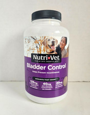 Nutri Vet Dog Bladder Control Supplement for Incontinence Chewable Tablets