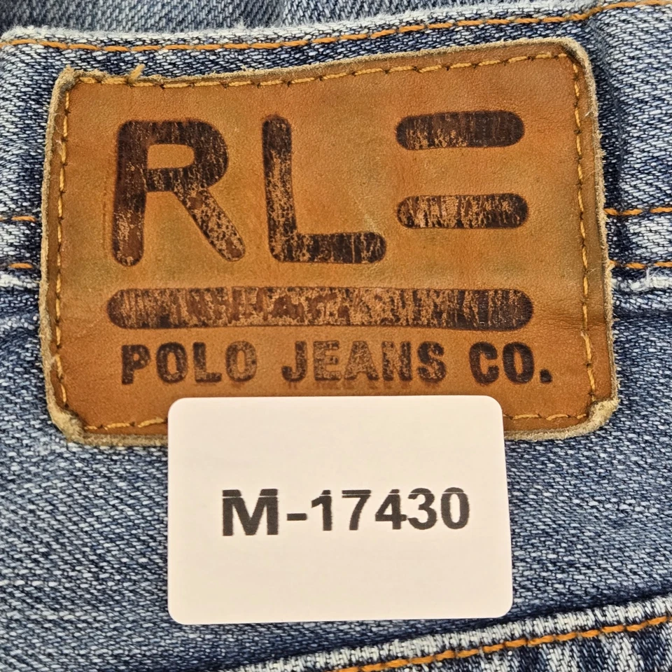 Pantalones de mezclilla holgados vintage RL Polo Jeans Co. para hombre 36X32 azul patinador Y2K Foto 2 de 4