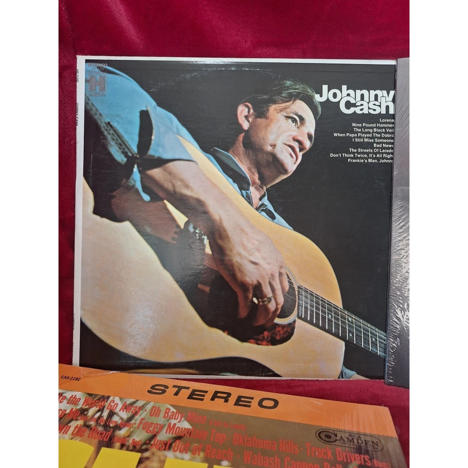 Johnny Cash, Hank Williams & Chet Atkins Country Vinyl LP Lot Of 4- VG+/EX - Image 2 of 4