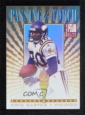 1999 Donruss Elite Passing the Torch /1500 Cris Carter Randy Moss #16 HOF 0d44