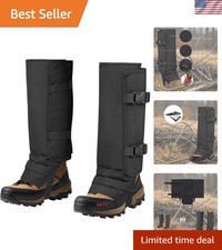 Snake Gaiters for Men Women, Balck Snake Bite Protective Gaiters Chaps Fit fo...