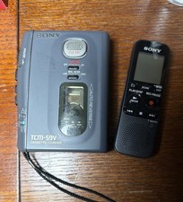 Sony TCM-59V Cassette-Corder  IC Recorder ICD-PX333 Lot Parts Repair Power On