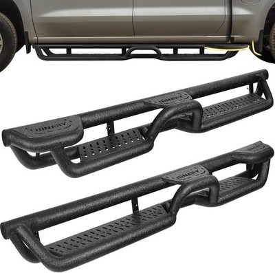 BINARY STAR 4 Steps Running Boards Compatible with 2019-2025 Chevy Silverado/GMC