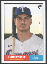 Justin Foscue Rookie 2024 Topps Archives #31 Texas Rangers R1N:103