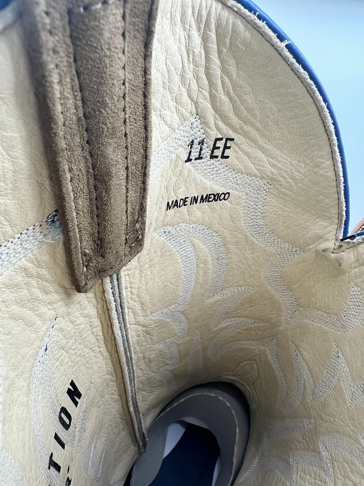 Puntera Dubai Vientre Avestruz Genuino Talla 11EE Color Negro Suela Antideslizante Foto 3 de 4