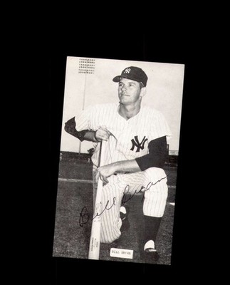 Bill Bryan Signed 1960s J.D. McCarthy Vintage Photo Posctard Yankees Autograph