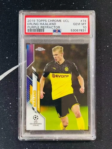 2019 Topps Chrome Erling Haaland Refractor
