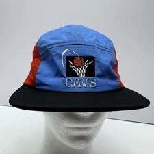 Cleveland Cavs Retro 90s Runner First Energy Promotion Hat SnapBack Orange Blue