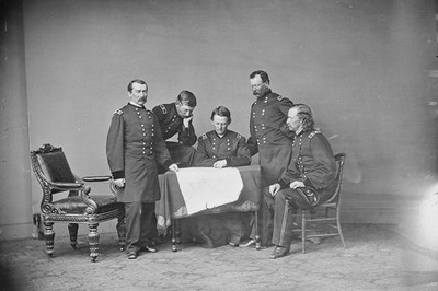Gen. George A. Custer, Gen. Thomas C. Devin Foto 