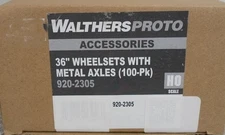 Walthers Proto 920-2305 (HO) 36" Turned Metal Wheelsets w/ Metal Axles (100)