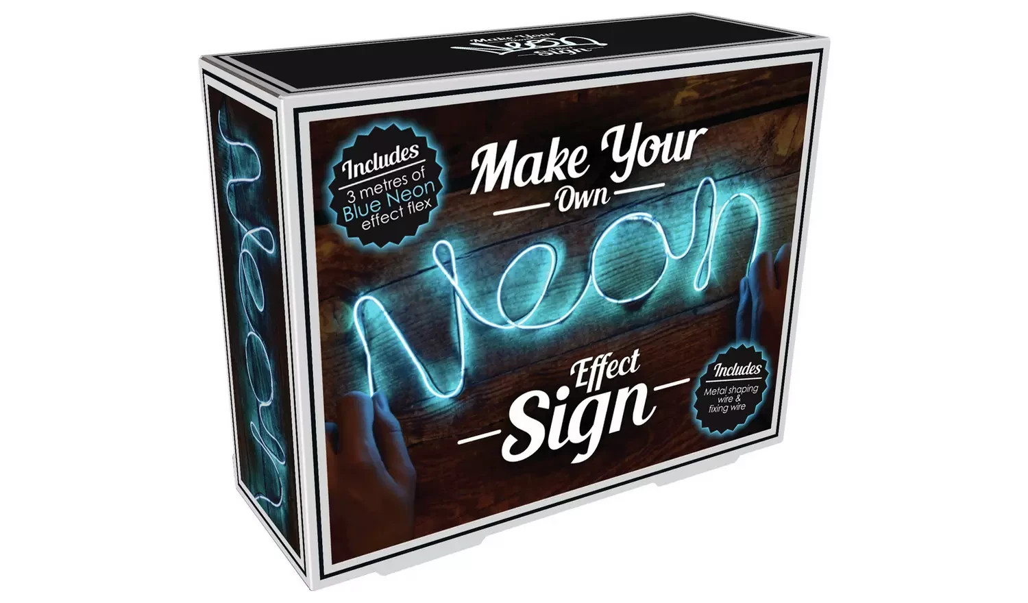 Fizz Creations Make Your Own Neon Effect Sign - 3 Metres - Blue  (Age 14+)