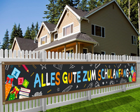 Alles Gute Zum Schulanfang Banner Einschulung Deko Stoff Banner Einschulung Schu