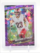 MARSHON LATTIMORE 2025 PANINI PRIZM PURPLE ICE COMMANDERS /225 Q5454