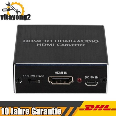 HDMI Stereo Audio Extractor Converter 4K 2K HDMI to HDMI + Optical SPDIF 3.5mm