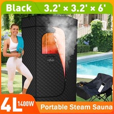 Adaptable Portable Steam Sauna, Portable Sauna for Home W/ Chair, Remote Control