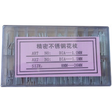 Stainless Steel Watch Band Bracelet Spring Bar Link Pin 1.0/1.1mm 8-26mm Knurled