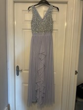 Beautiful Mauve Bridesmaid, Party Or Prom Dress By Sistagram, Size 8. Sequined