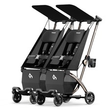 R1 Auto-Folding Ultra Lightweight Double Stroller Twin Strollers Side by Side