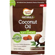 Healthy Delights Naturals, Coconut Oil Soft Chews, Coconut Caramel Flavor