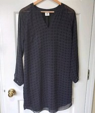 CABI Women's Polyester Chiffon Shift Casual Career Everyday Dress Size S