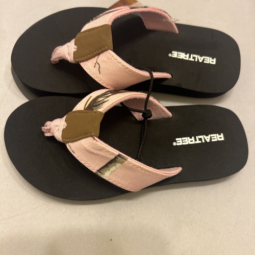 Zapato Chanclas Realtree Niñas Talla Pequeña 11-12 Rosa Camuflaje - Imagen 7 de 16