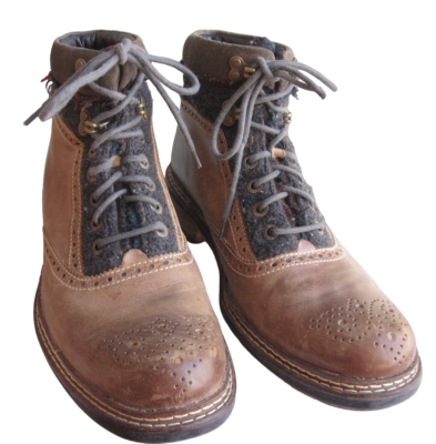 Cole Haan C09601 Mens Lace-Up Boots Size 8 Tan Leather w  display picture 2