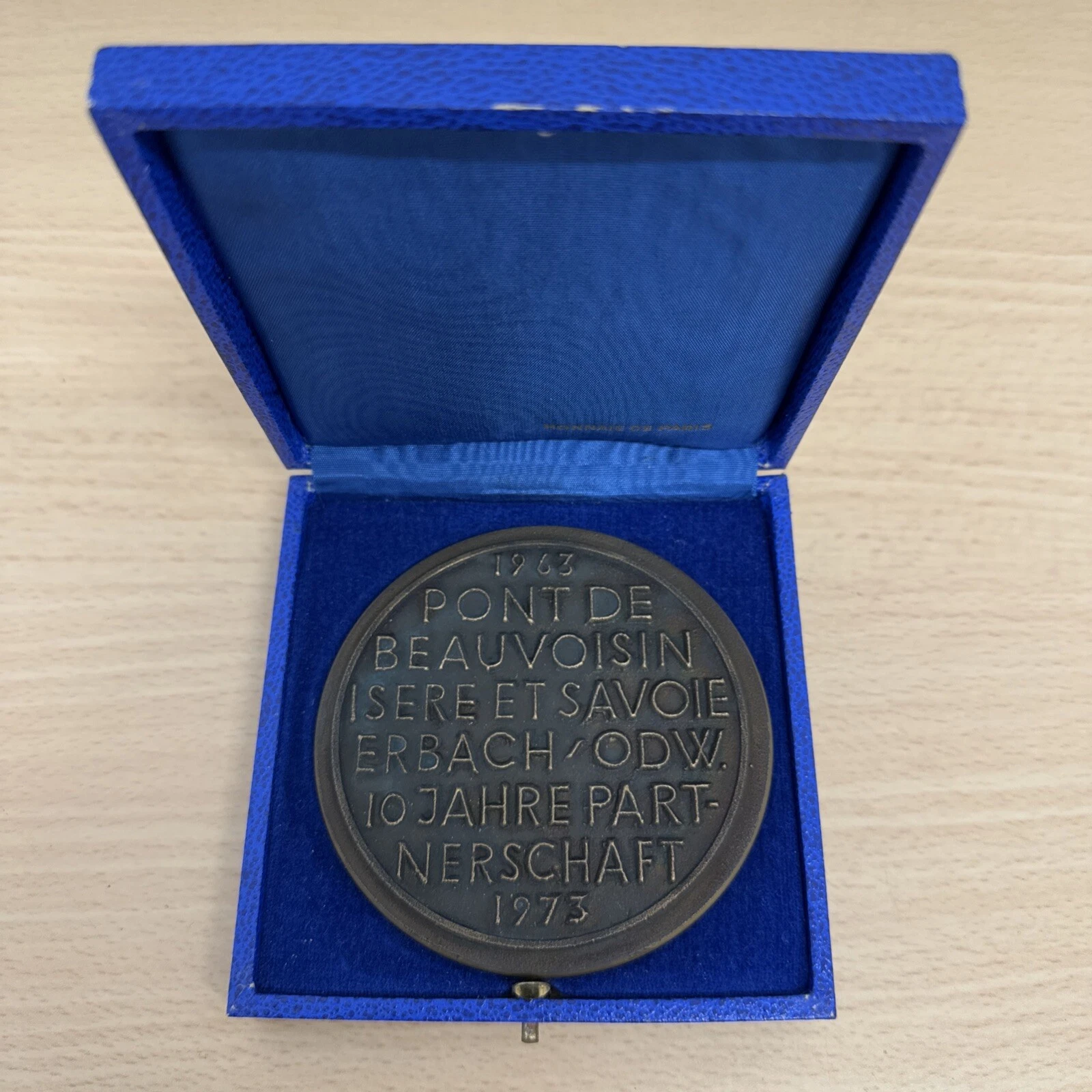 Médaille PAX 1963 Pont De Beauvoisin Isère Et Savoie Erbach Odw