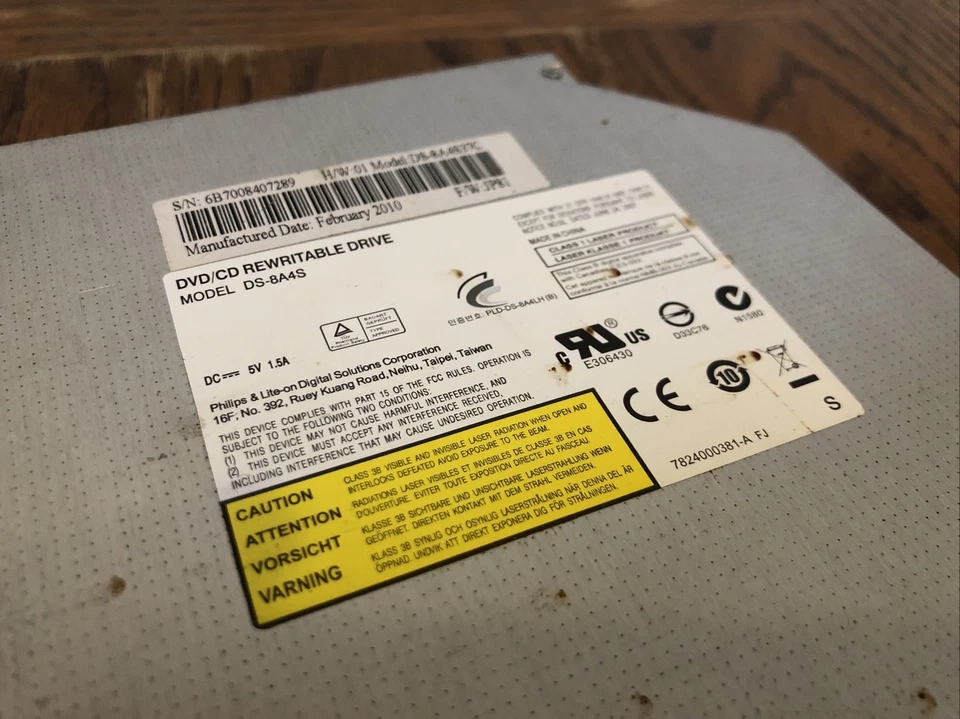 Unidad combinada DVD CDRW LENOVO 45K0428 DS-8A4S37C A70z M73z genuina Foto 4 de 4