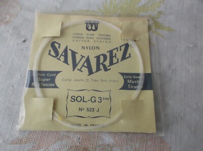 Savarez SOL-G 3rd classical nylon guitar string super high tension No 523 J