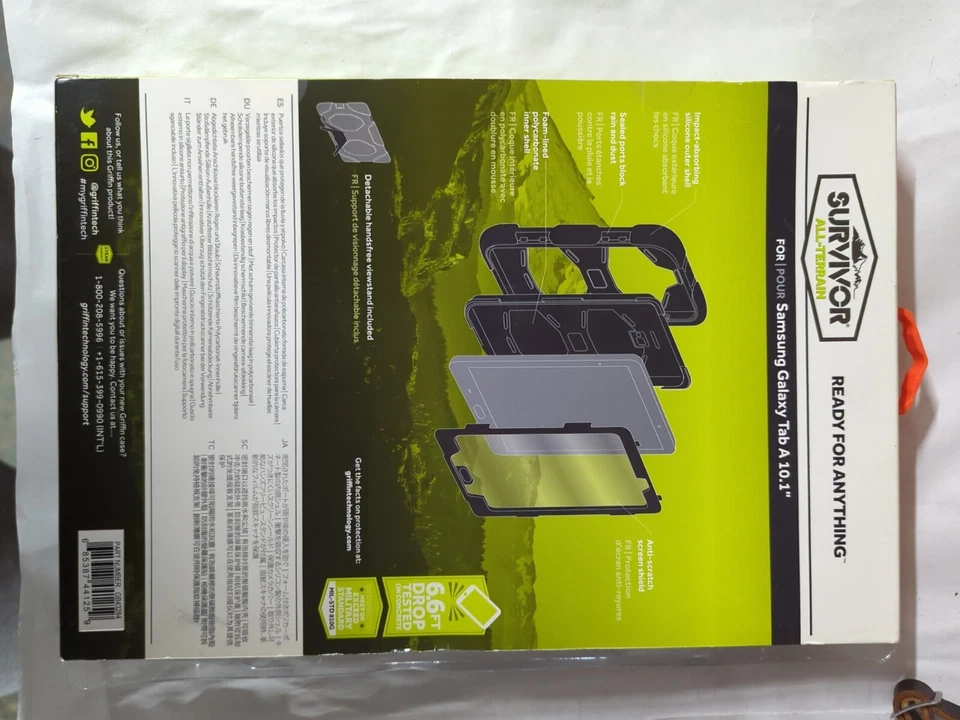 Griffin Survivor All Terrain Case Samsung Galaxy Tab A 10.1 2017 2018 GB43284 - Image 3 of 4