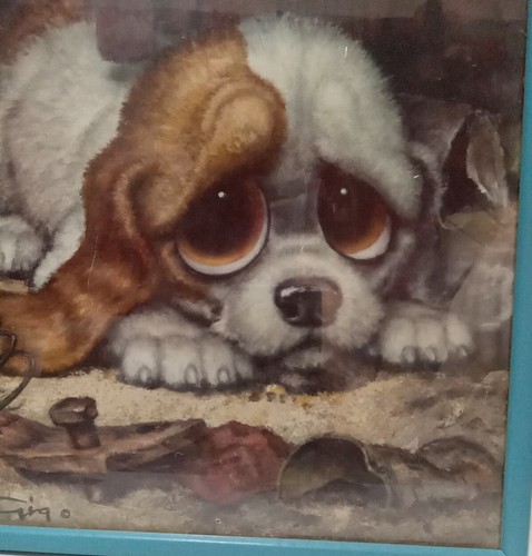 Gig Pity Big Eyed Puppy Print - Picture 3 of 3