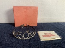 50th Tiara Crown Princess Hair Silver Rhinestone For Birthday New Babeyond